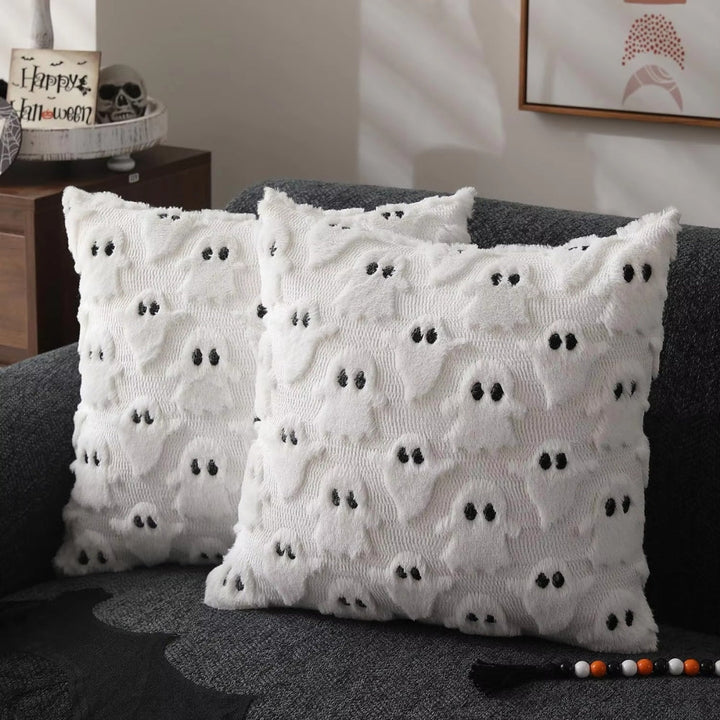 Kissenhülle Halloween mit Kürbismotiv