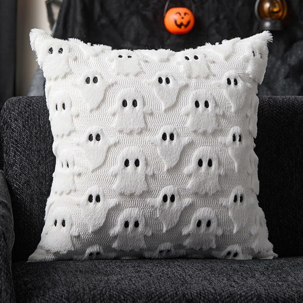 Kissenhülle Halloween mit Kürbismotiv