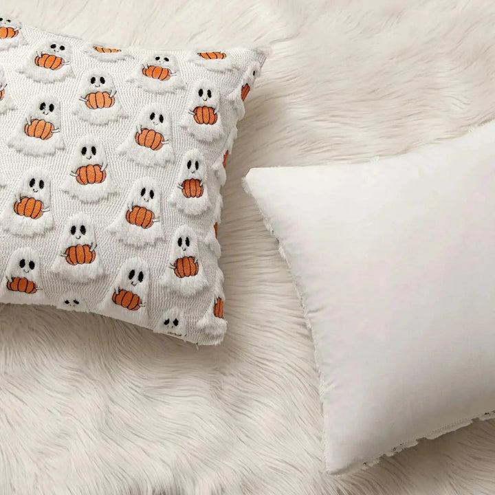 Kissenhülle Halloween mit Kürbismotiv