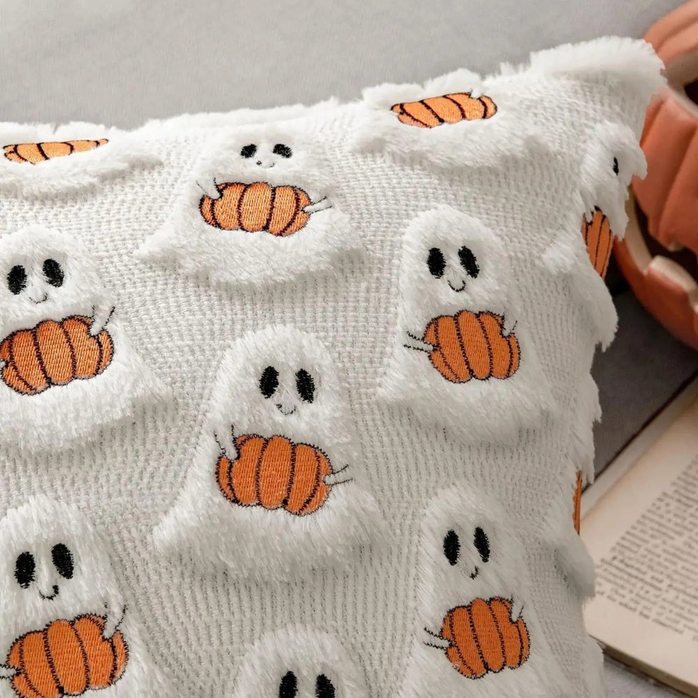 Kissenhülle Halloween mit Kürbismotiv