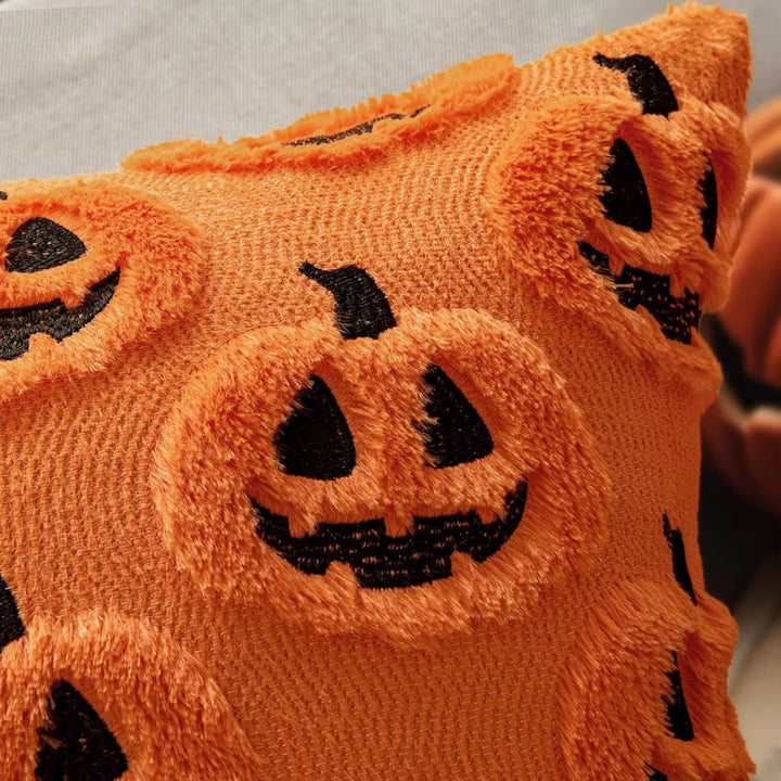 Kissenhülle Halloween mit Kürbismotiv