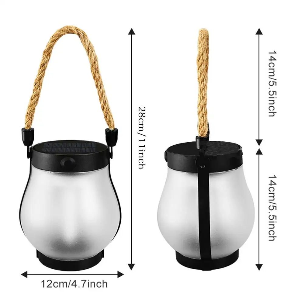 Flamara™ | Solar-Gartenlaterne mit Flammenlicht