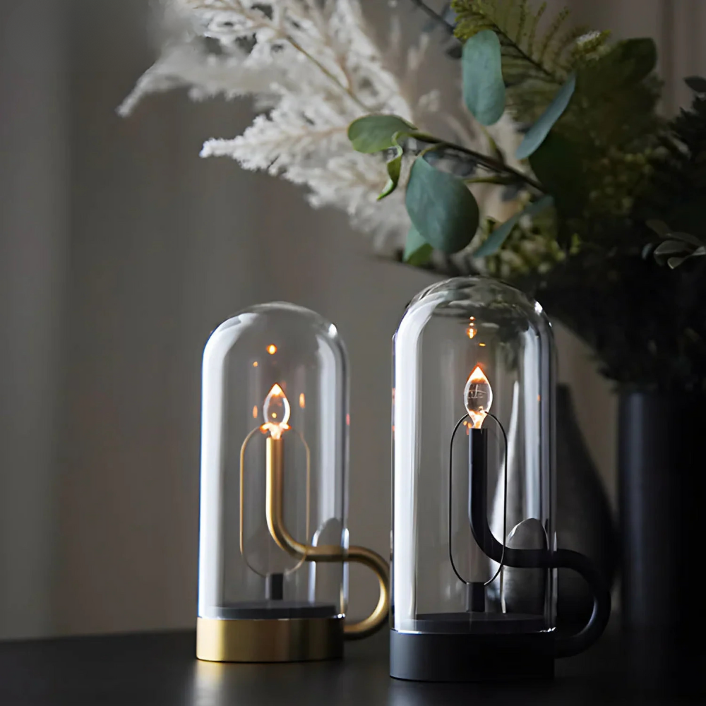 Glasévia™ | Moderne LED-Glas Tischlampe