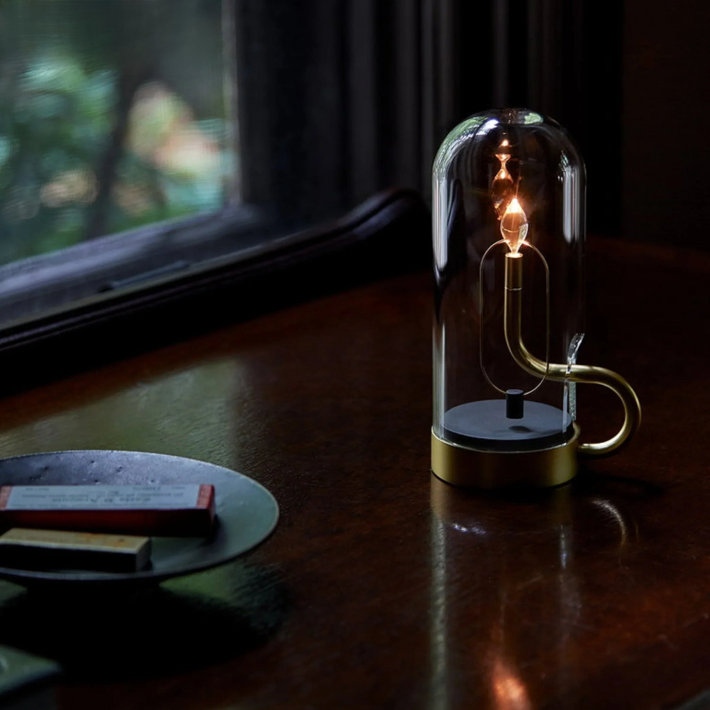 Glasévia™ | Moderne LED-Glas Tischlampe