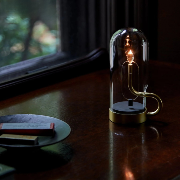 Glasévia™ | Moderne LED-Glas Tischlampe