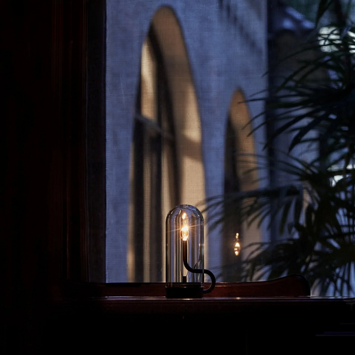 Glasévia™ | Moderne LED-Glas Tischlampe