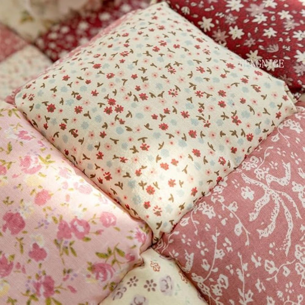 Gesteppter Sitzüberwurf mit Blumenmuster