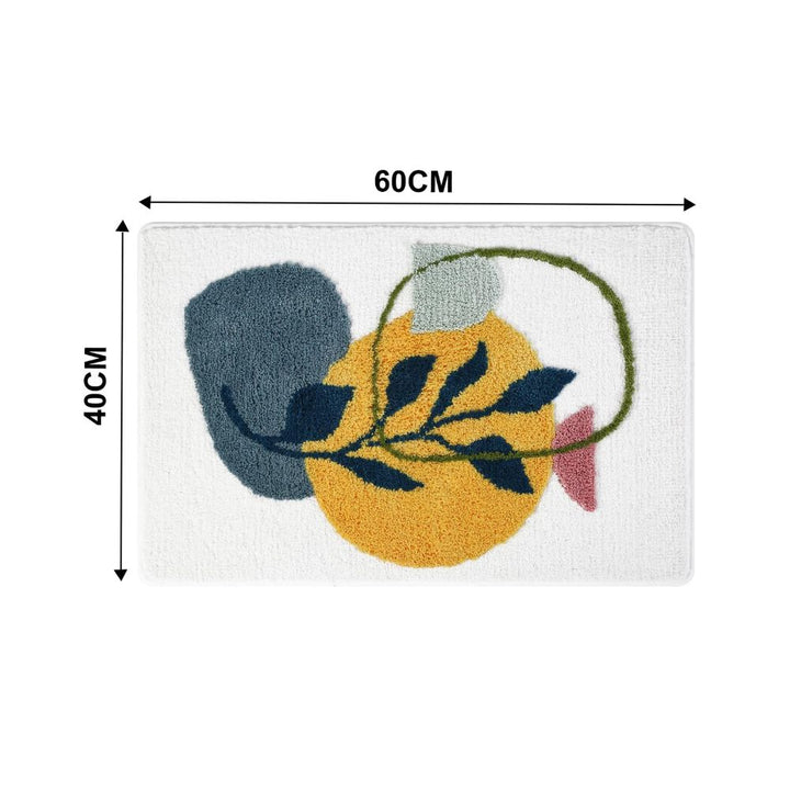 Badematte mit botanischem Muster