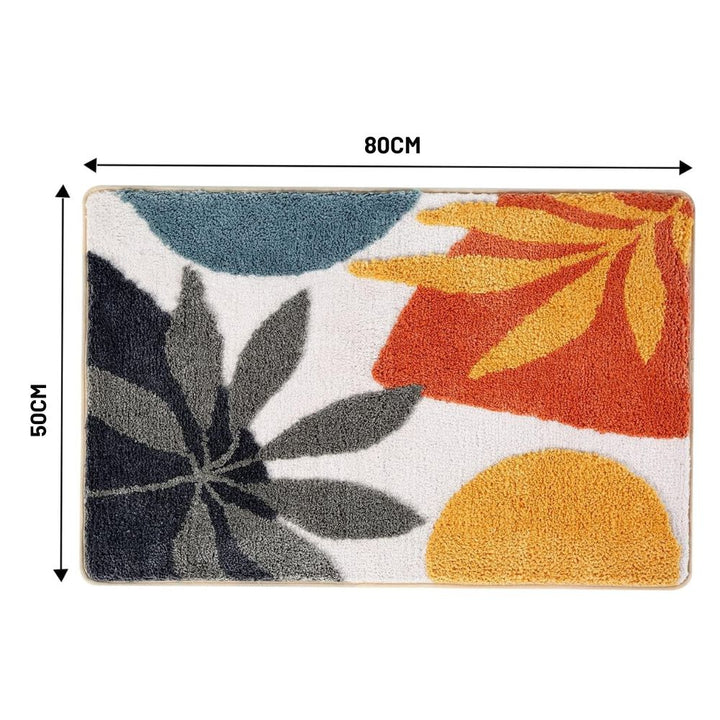 Badematte mit botanischem Muster