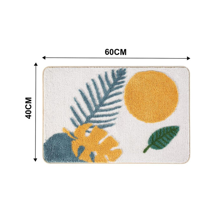 Badematte mit botanischem Muster