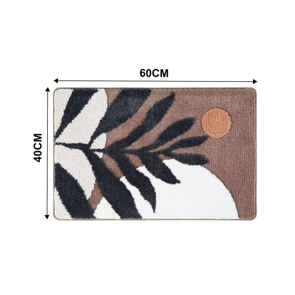 Badematte mit botanischem Muster