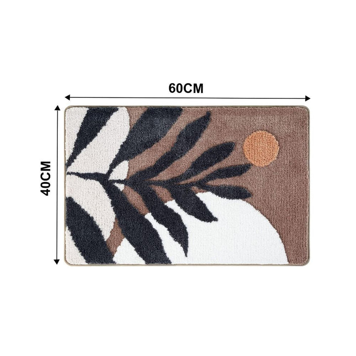 Badematte mit botanischem Muster