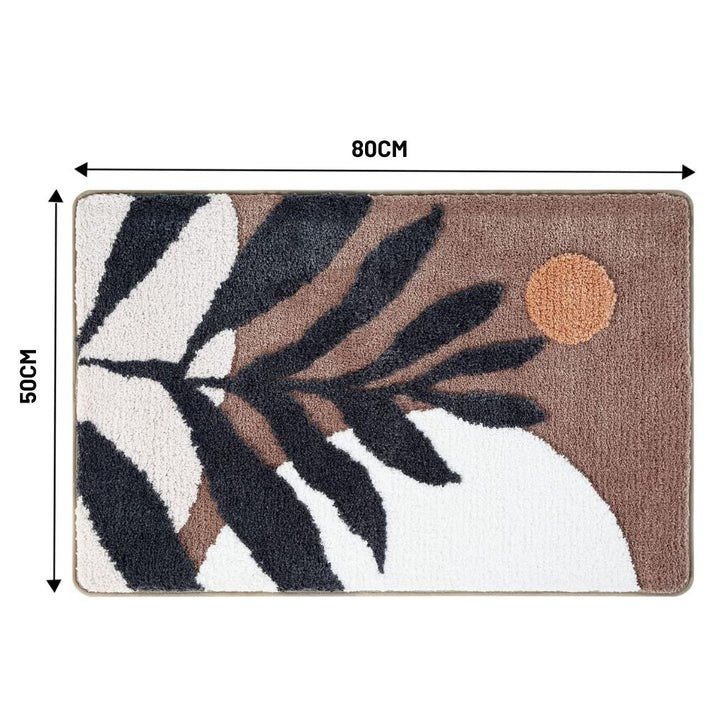 Badematte mit botanischem Muster
