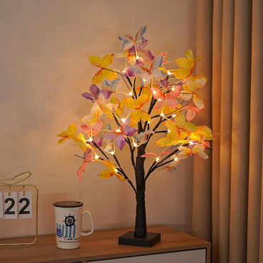 LED Deko-Blumenbaum 53cm – Leuchtbaum für Wohnzimmer, Tischdeko & Frühlingsdekoration