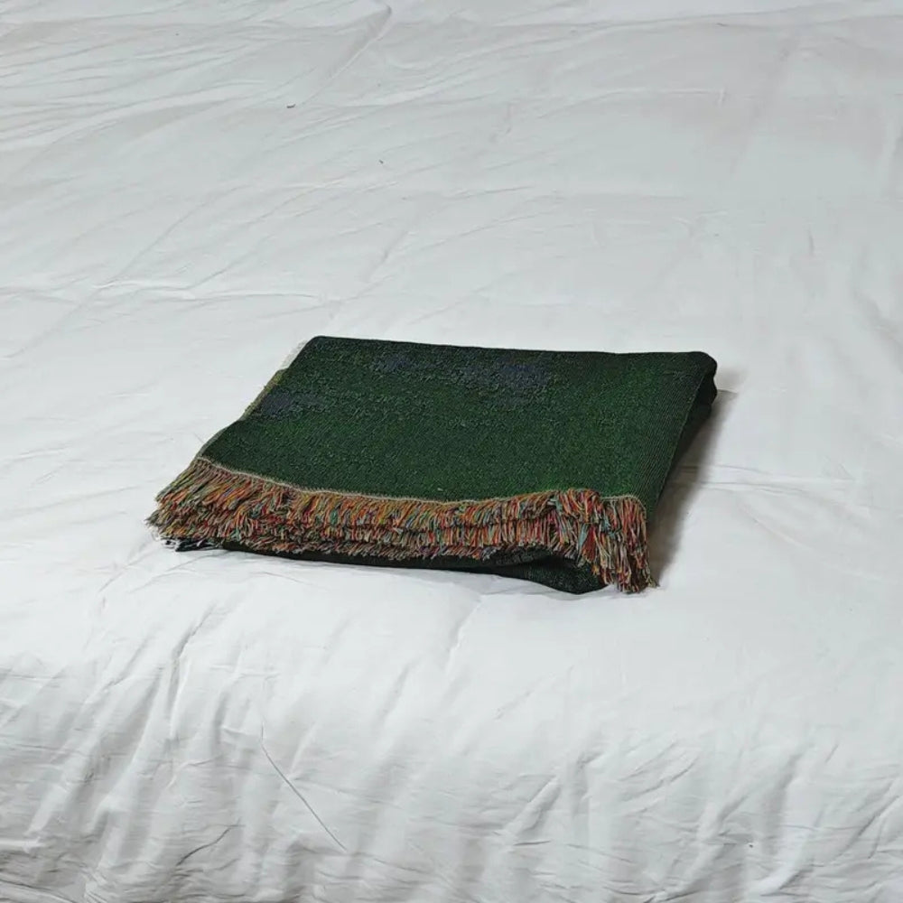 Gewebte Decke mit Schafmotiv 160 x 130 cm