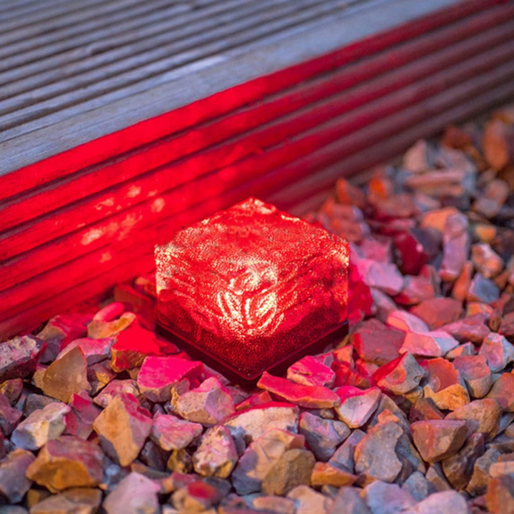 Blocklume™ | LED Glasbaustein-Bodenleuchte