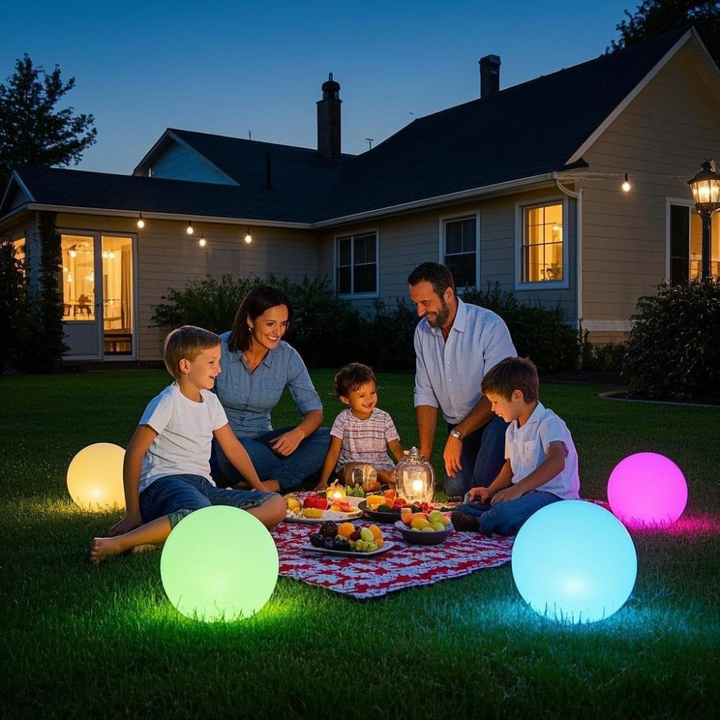 Orbélia™ | RGB Solar-Gartenkugeln