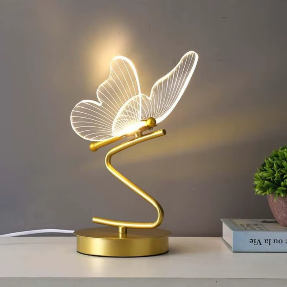 Butteréa™ | Schmetterling LED-Tischlampe Gold