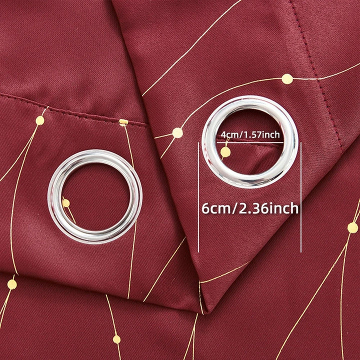 Glänzender Verdunkelungsvorhang mit Wellenmuster