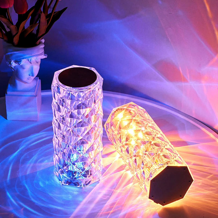 Crystaléa™ | Wiederaufladbare Kristall-LED Tischlampe