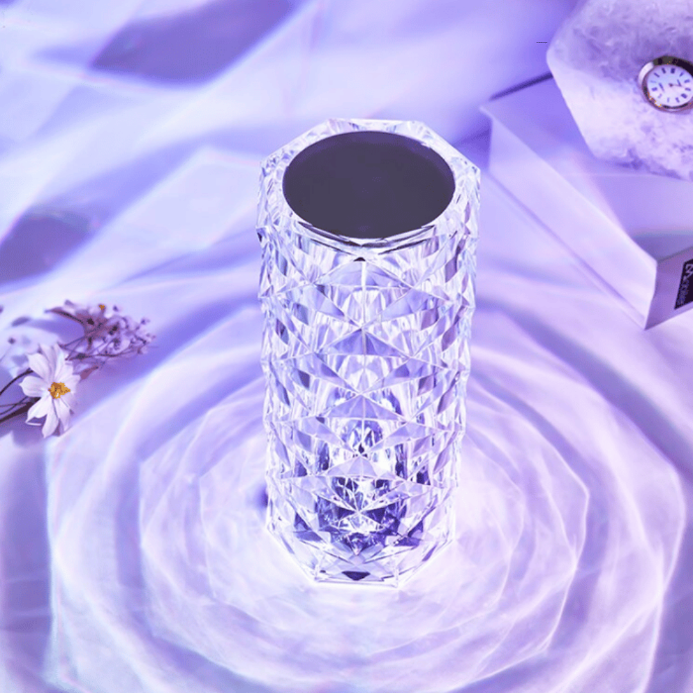 Crystaléa™ | Wiederaufladbare Kristall-LED Tischlampe