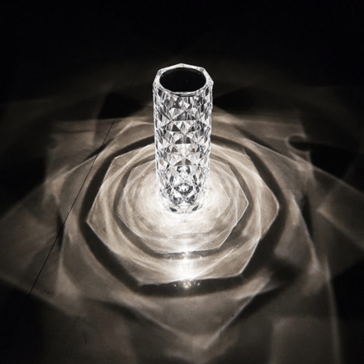 Crystaléa™ | Wiederaufladbare Kristall-LED Tischlampe
