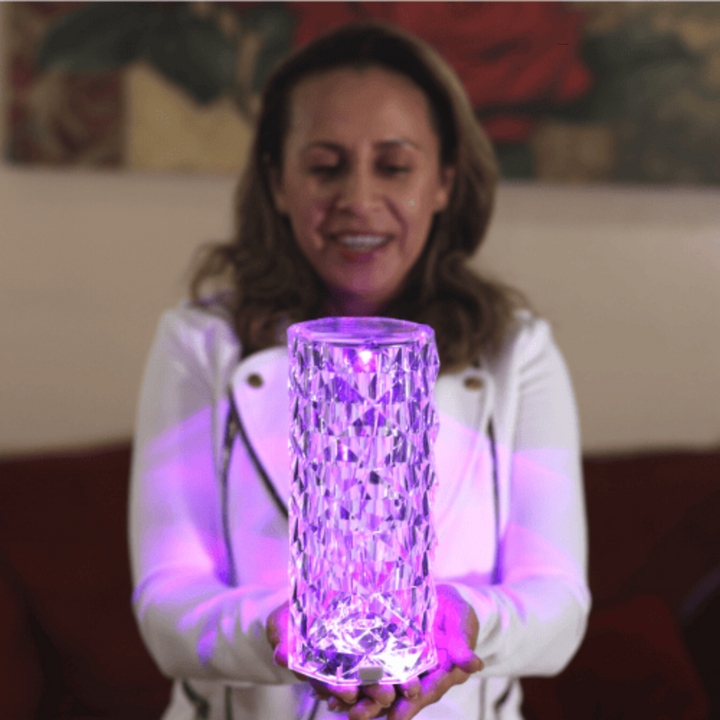 Crystaléa™ | Wiederaufladbare Kristall-LED Tischlampe