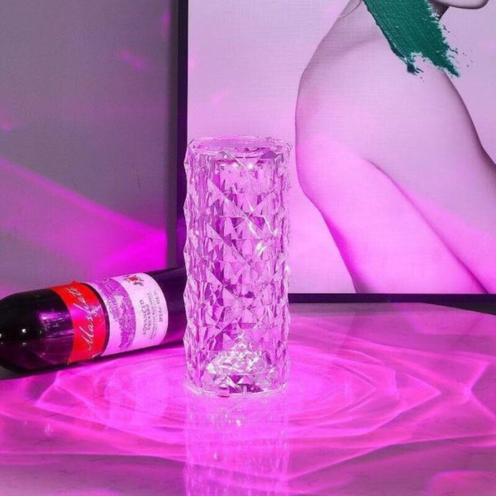 Crystaléa™ | Wiederaufladbare Kristall-LED Tischlampe