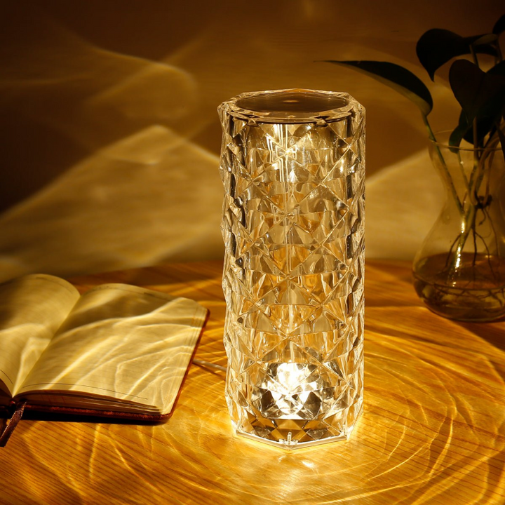 Crystaléa™ | Wiederaufladbare Kristall-LED Tischlampe