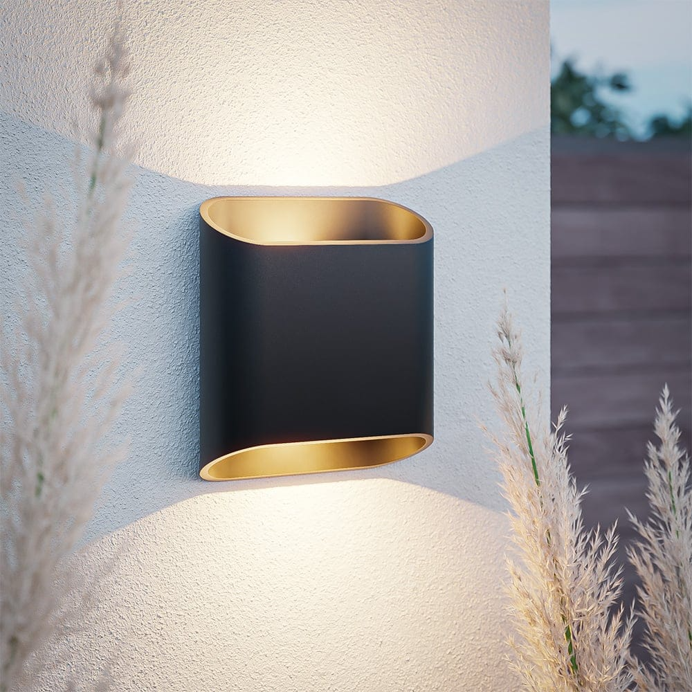 Velorix™ | LED Up-&-Down-Wandleuchte Schwarz