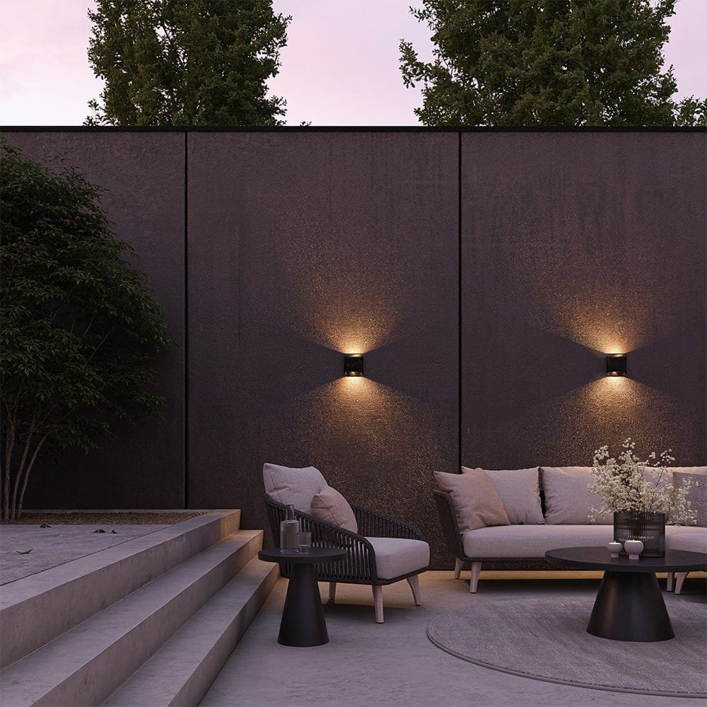 LED Up & Down Wandleuchte Schwarz – Moderne Innenbeleuchtung für Wohnzimmer, Flur & Schlafzimmer