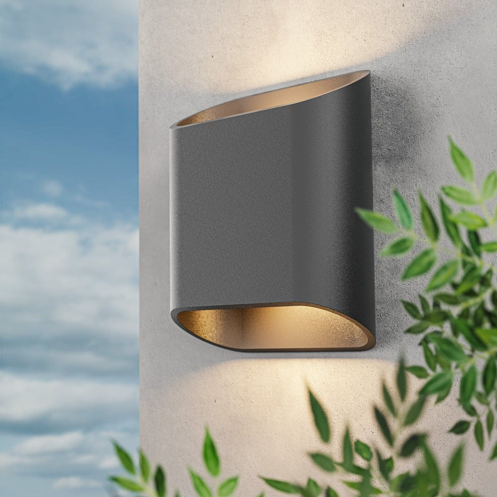 LED Up & Down Wandleuchte Schwarz – Moderne Innenbeleuchtung für Wohnzimmer, Flur & Schlafzimmer