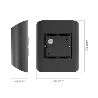 LED Up & Down Wandleuchte Schwarz – Moderne Innenbeleuchtung für Wohnzimmer, Flur & Schlafzimmer