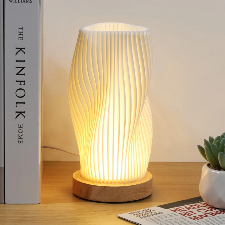 Woodluna™ | Moderne Holz-LED Tischlampe