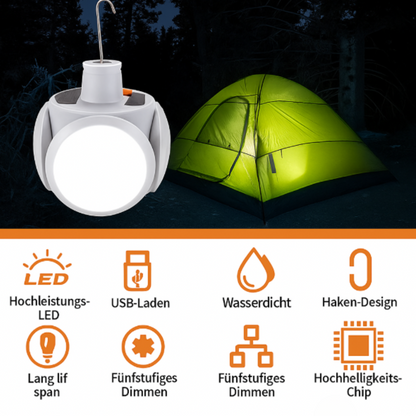 Heliora™ | die revolutionäre 360° faltbare Notleuchte