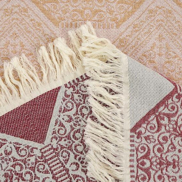 Boho-Decke aus gewebter Baumwolle