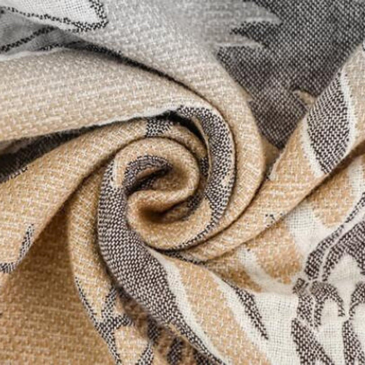 Boho-Decke aus gewebter Baumwolle