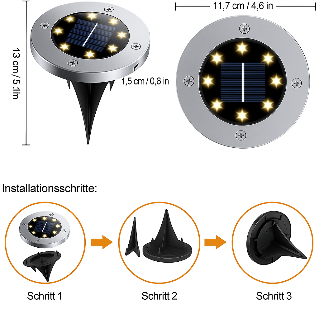 Groundsol™ | LED Solar-Bodenleuchte