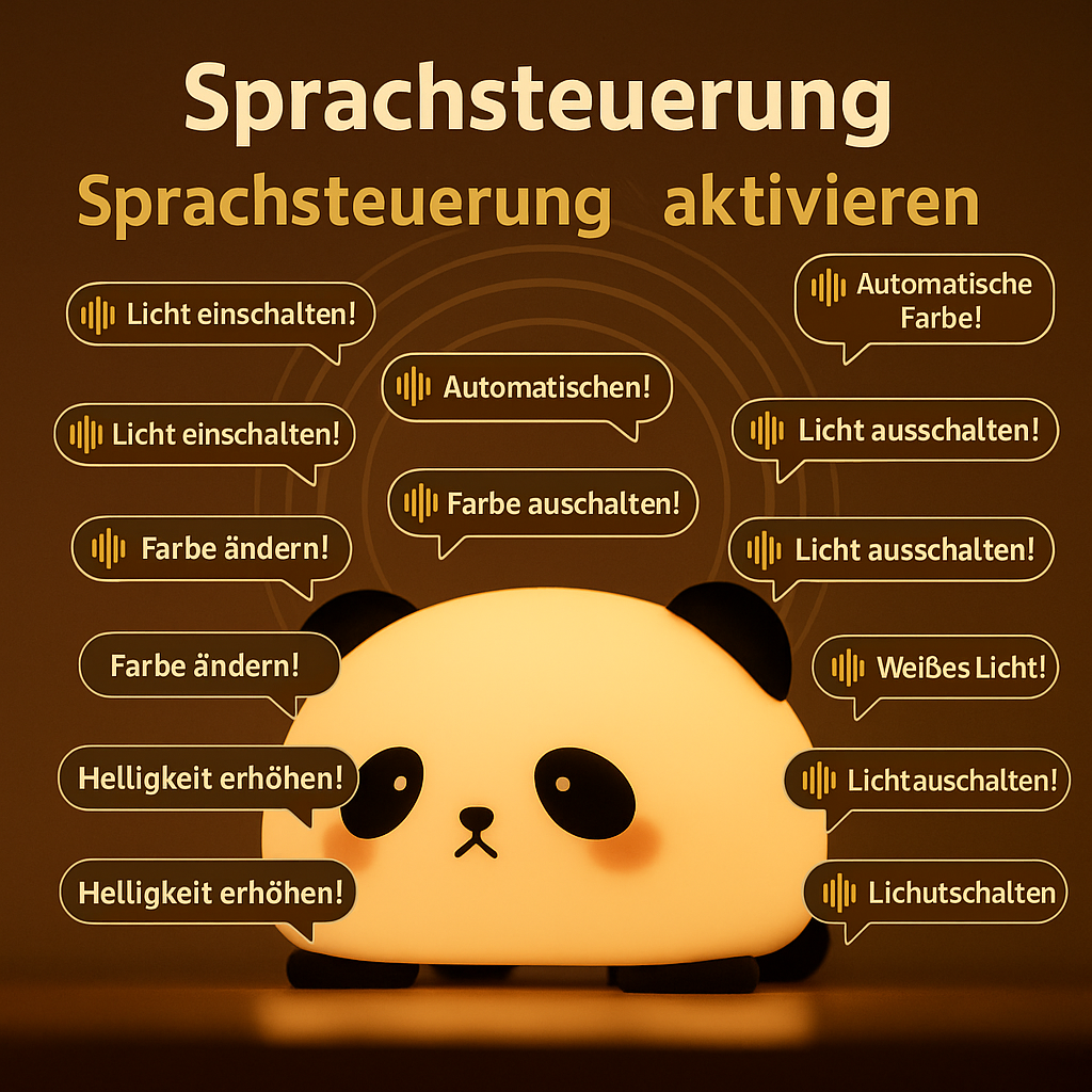Pandalume™ | LED Panda-Nachtlicht Version mit Sprachsteuerung