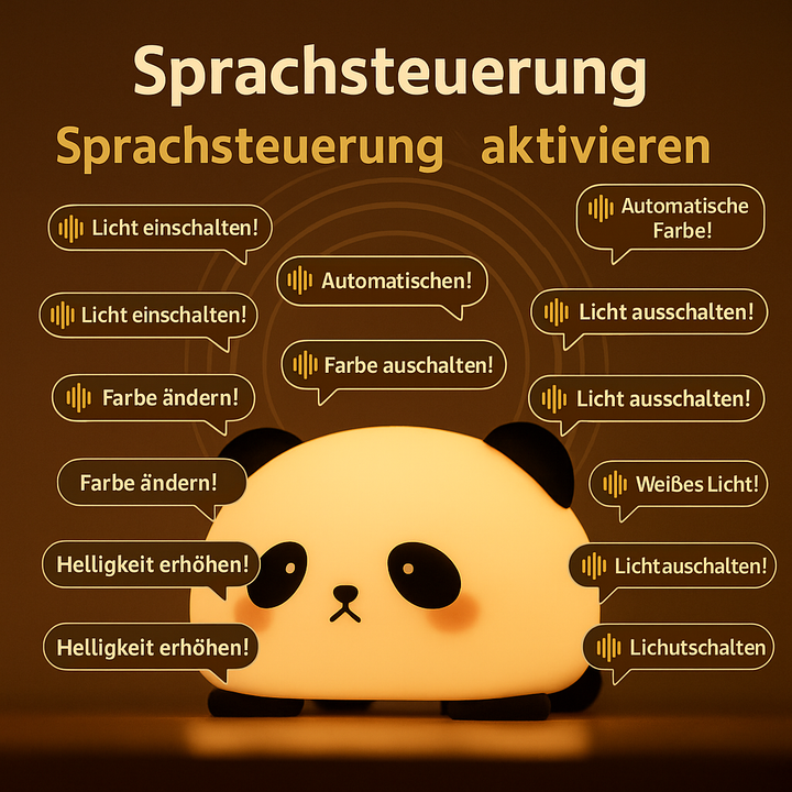 Pandalume™ | LED Panda-Nachtlicht Version mit Sprachsteuerung