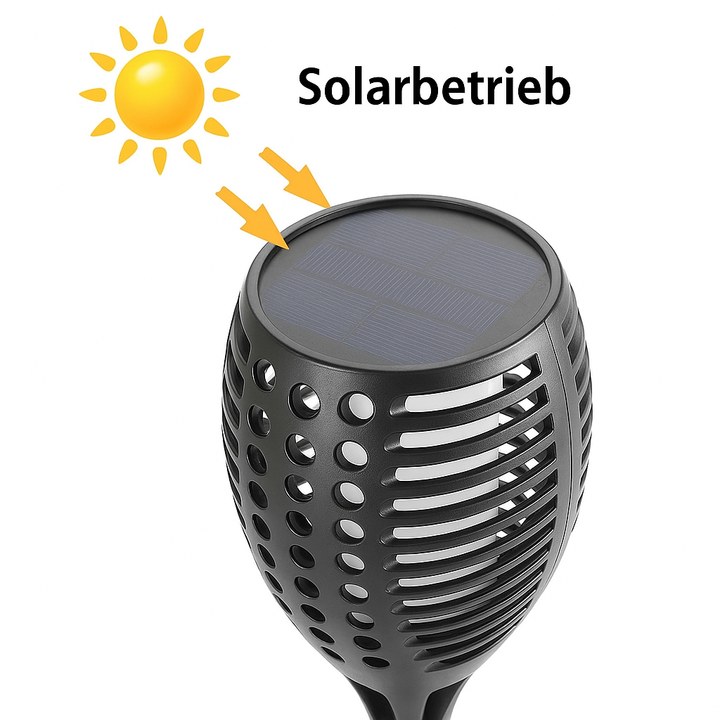 Flarevia™ | Solar-Gartenfackel mit Flammeneffekt