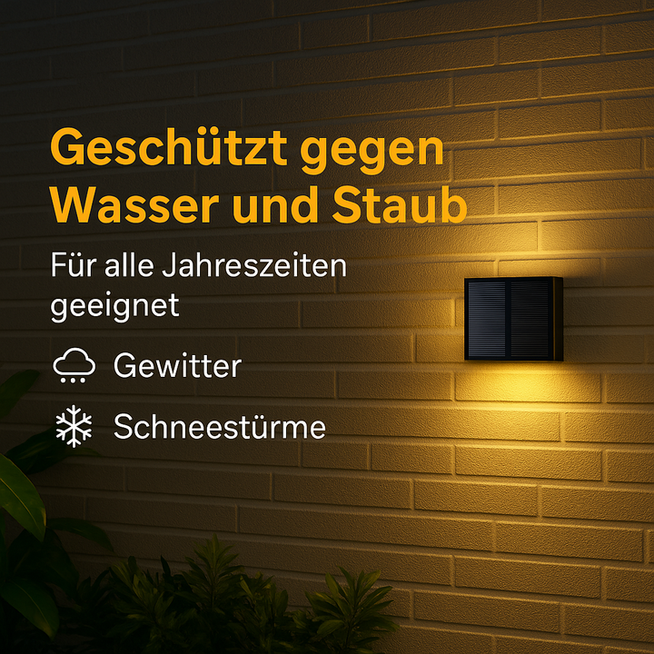 Sunvora™ | Kabellose Solar-Wandleuchte