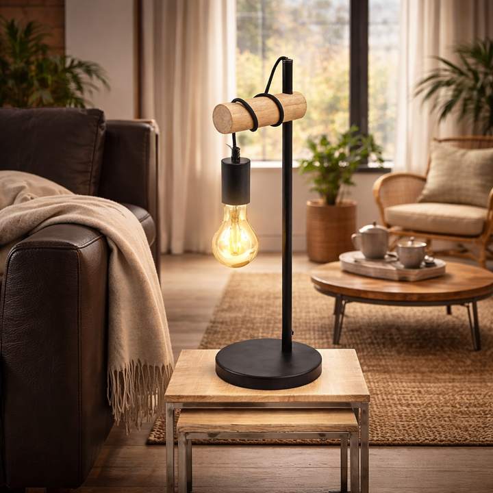 Ironéva™ | Vintage Retro-Tischlampe Schwarz