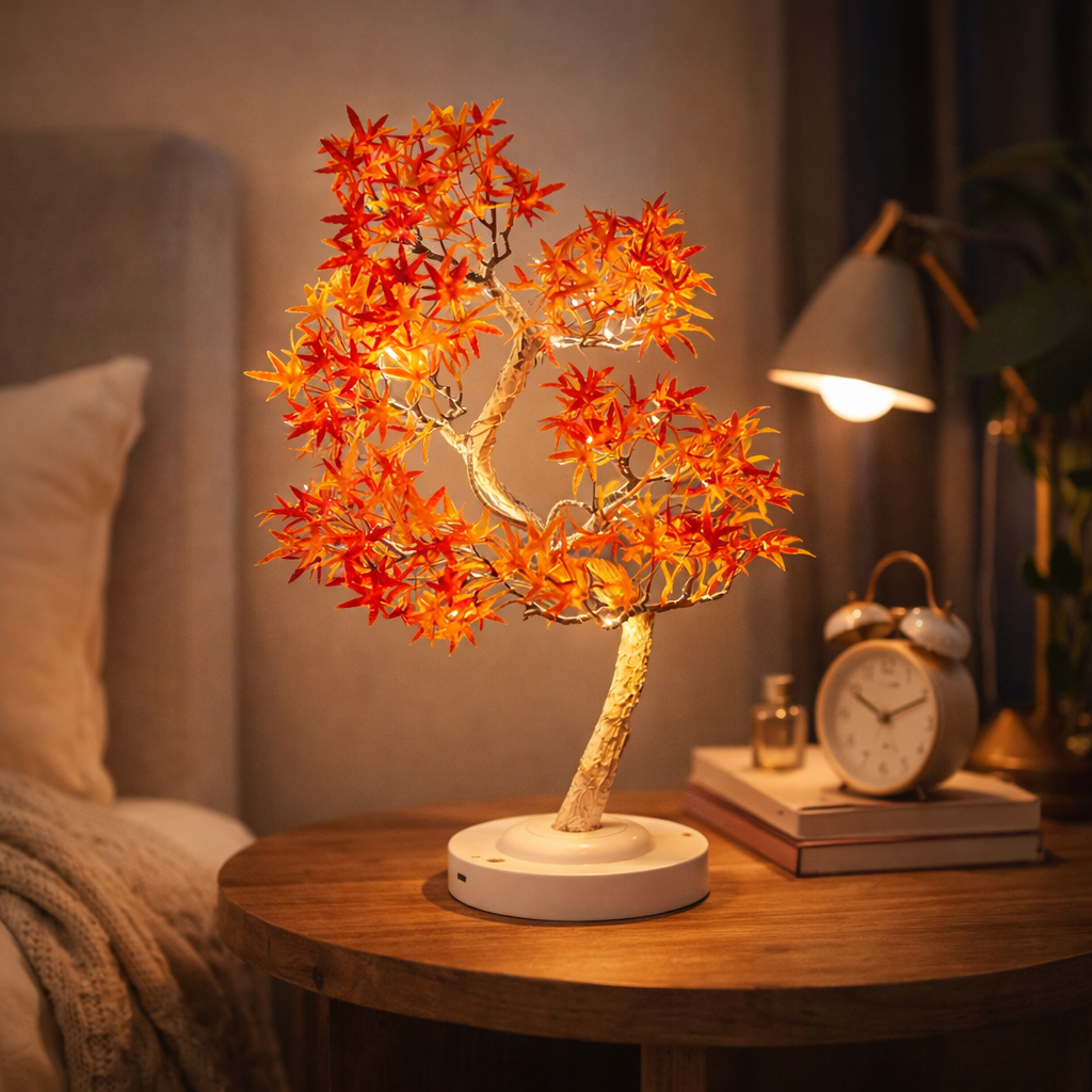 Mapelune™ | LED Ahornbaum-Tischlampe White