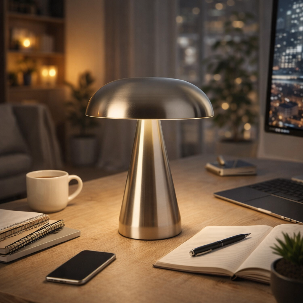Chromiva™ | Kabellose LED-Touch Tischlampe Silber