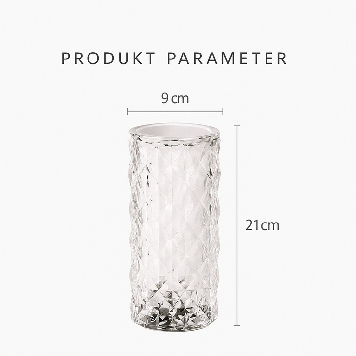 Crystaléa™ | Wiederaufladbare Kristall-LED Tischlampe
