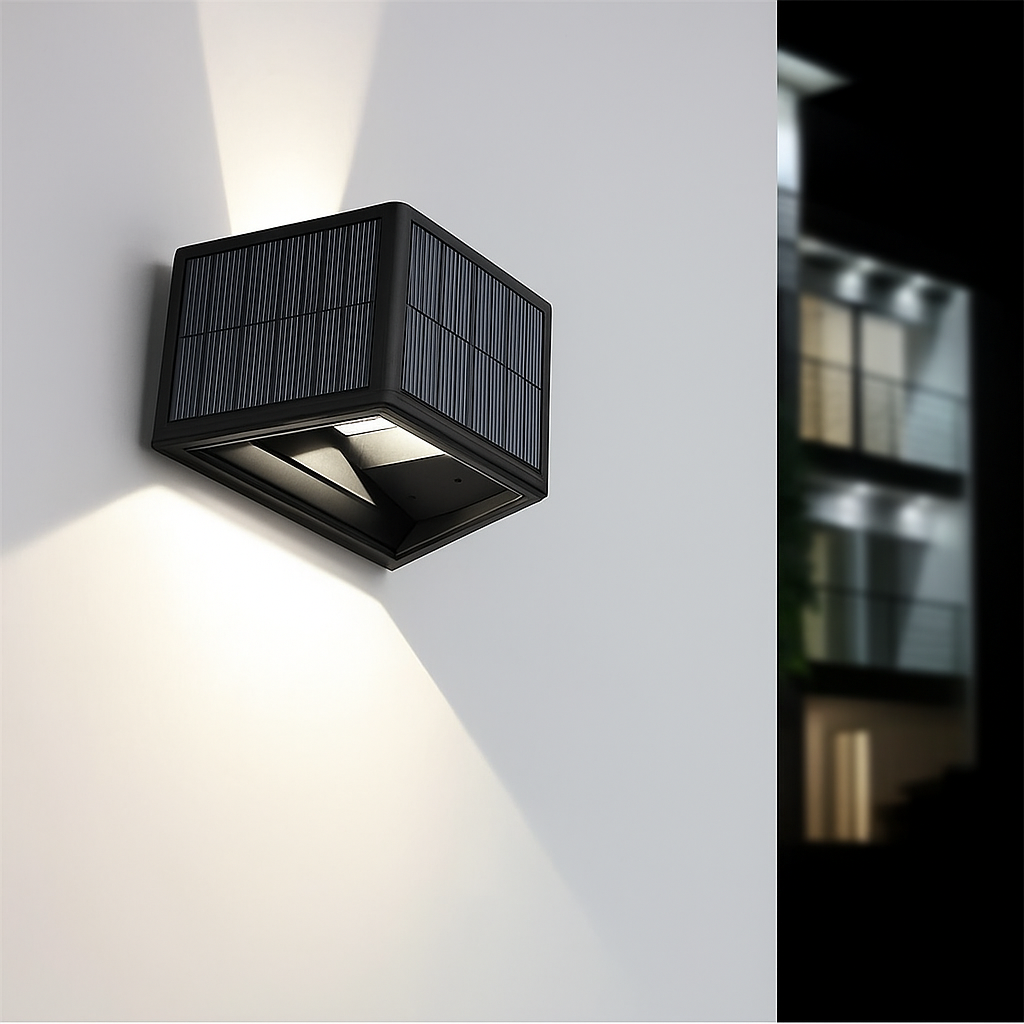Sunvora™ | Kabellose Solar-Wandleuchte Weiß