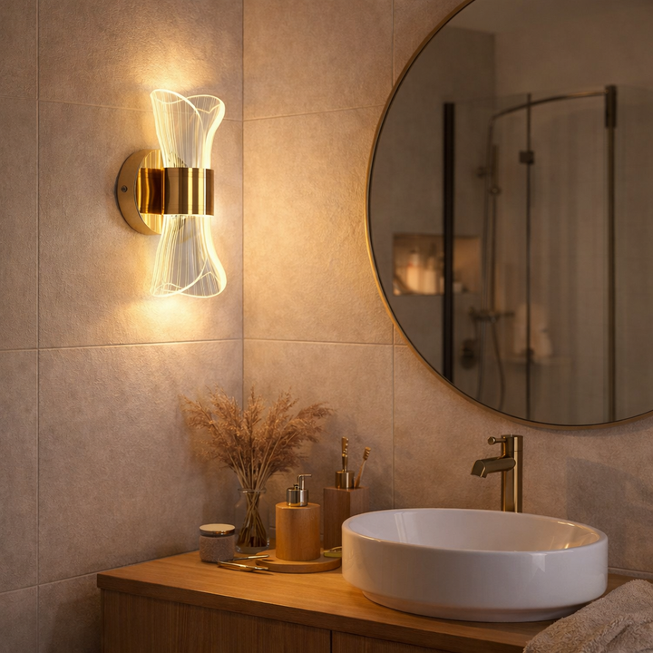 Auréline™ | Goldene LED-Design Wandleuchte
