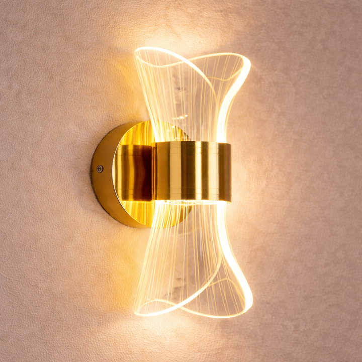 Auréline™ | Goldene LED-Design Wandleuchte Gold