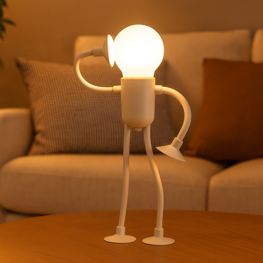 Bulbino™ | Flexible LED-Deko Tischlampe Weiß